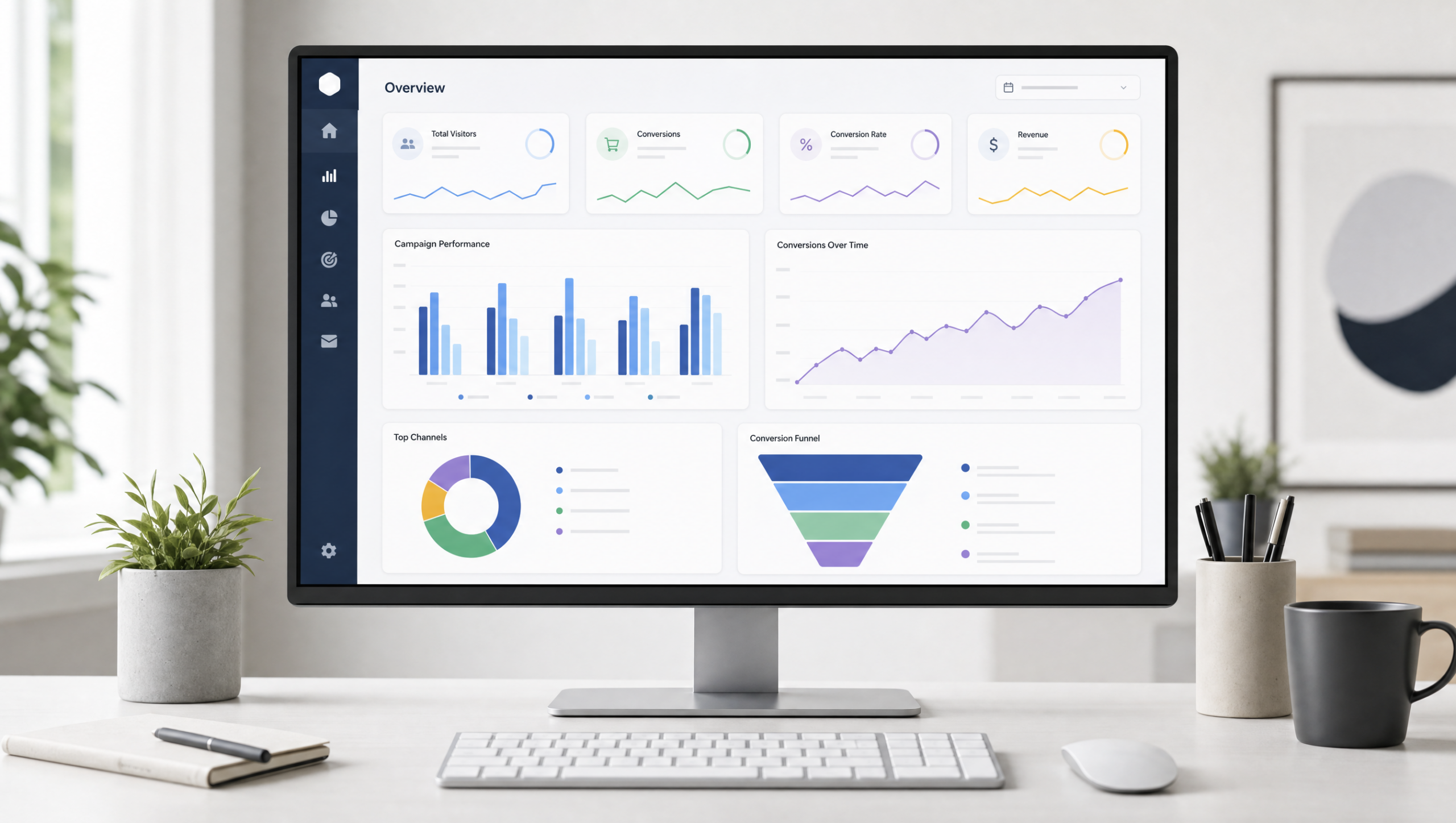 Marketing analytics dashboard — tracking ad performance in Mauritius